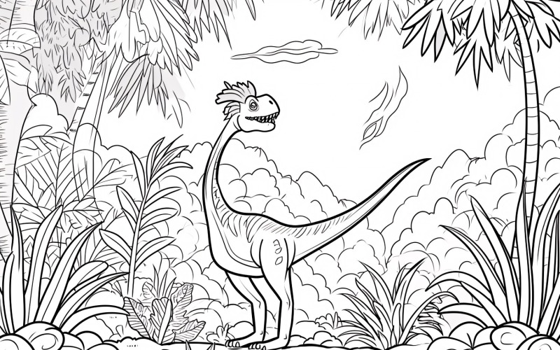 Desenhos para Colorir Dinossauro Oviraptor 6