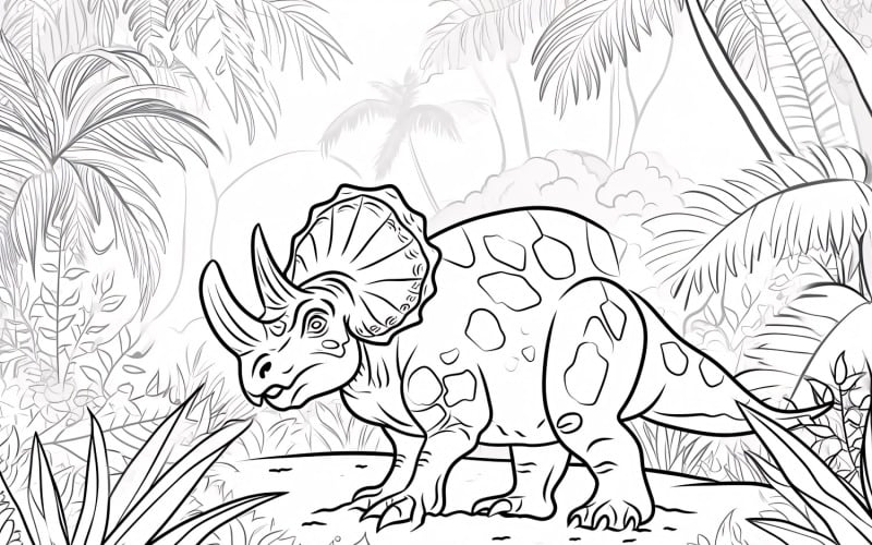 Dibujos Para Colorear Dinosaurio Protoceratops 4