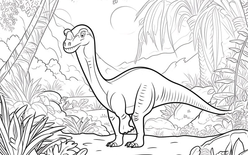 Maiasaura dinoszaurusz színező oldalak 2