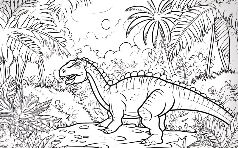 Раскраски динозавров игуанодон 3