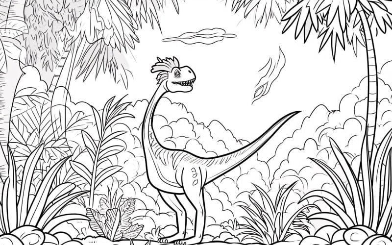 Раскраски динозавров овираптор 6