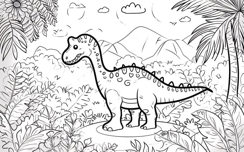 Desenhos de Dinossauro Ouranossauro para colorir 1