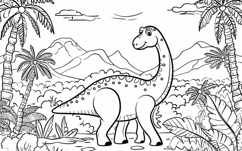 Desenhos para Colorir Dinossauro Camarassauro 2