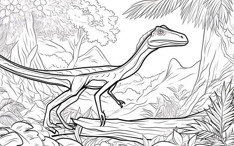 Desenhos para Colorir Dinossauro Dimorfodonte 2