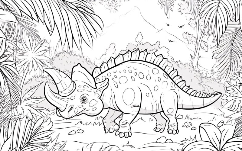 Desenhos para Colorir Dinossauro Euoplocéfalo 1