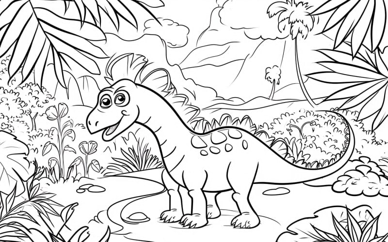 Desenhos para Colorir Dinossauro Sauropelta 4