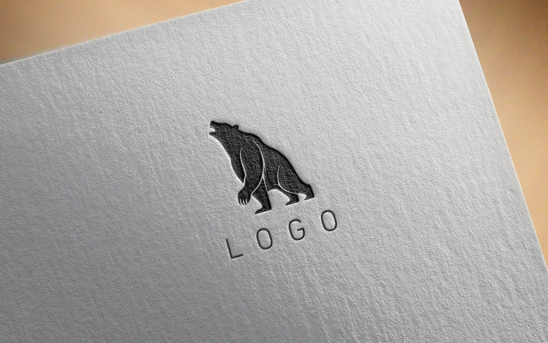 Elegant Bear Logo 2-0460-23