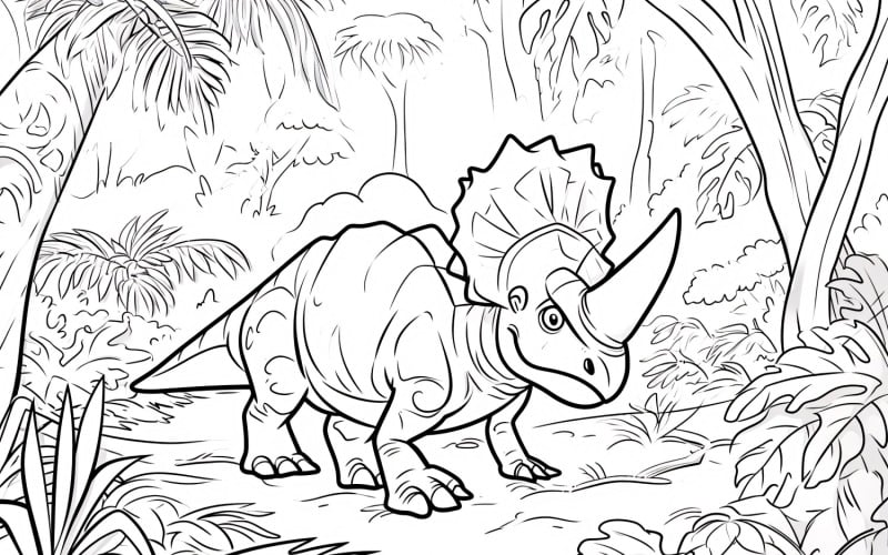 Kolorowanki dinozaurów torozaurów 4
