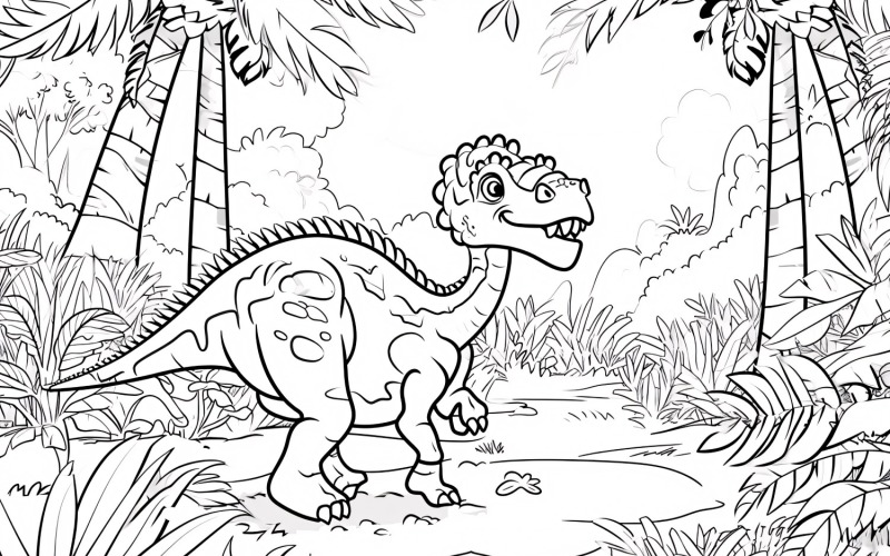 Malvorlagen für Heterodontosaurus-Dinosaurier 3