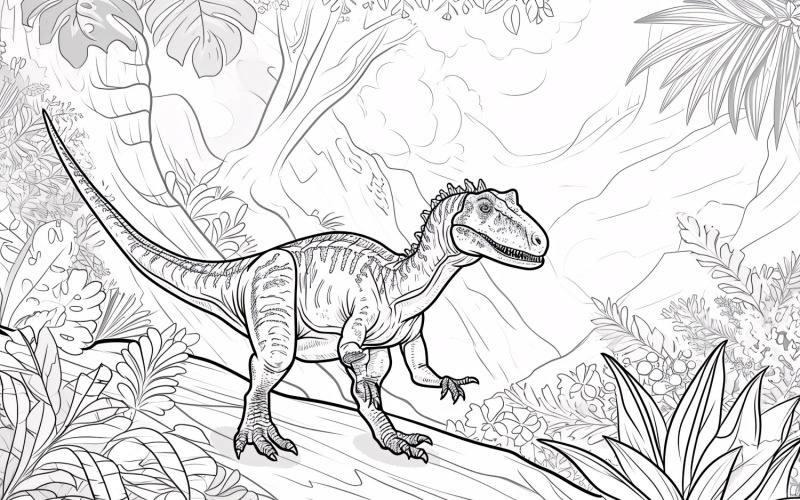 Omalovánky Heterodontosaurus Dinosaur 4