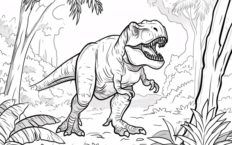 Omalovánky Tyrannosaurus Rex Dinosaur 3
