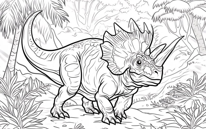 Раскраски Динозавр Хасмозавр 4