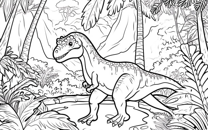 Раскраски динозавров гетеродонтозавра 1
