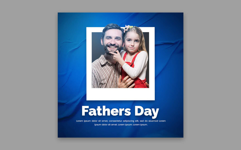 Шаблон поста в социальных сетях ко Дню отца