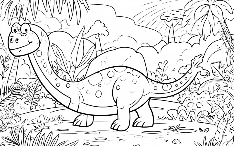 Sauropelta 恐龙着色页 1