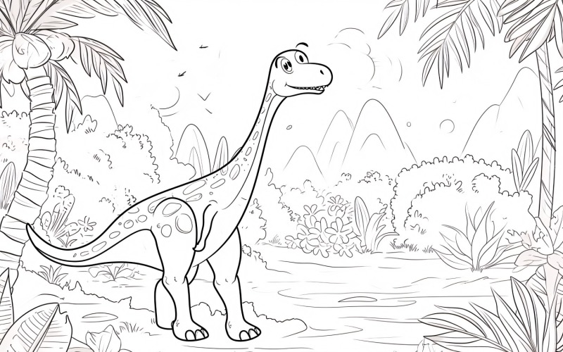 似鳄龙恐龙着色页 2