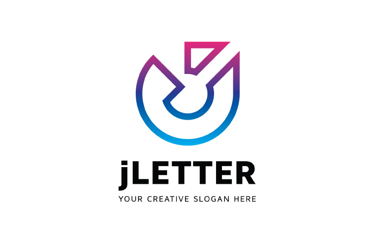 БЕЗКОШТОВНИЙ шаблон дизайну логотипу букви J