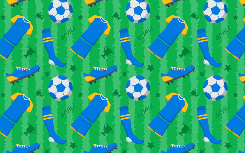 Fotboll sömlös mönsterdesign