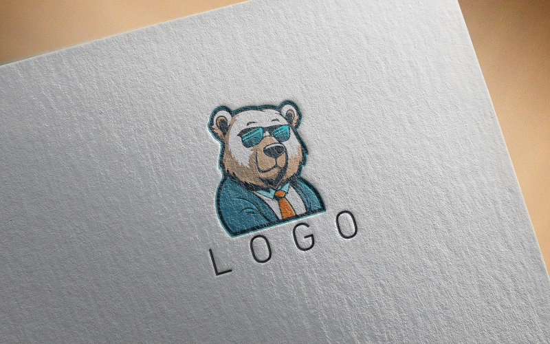 Logotipo do urso legal-vetor-12-0470-23