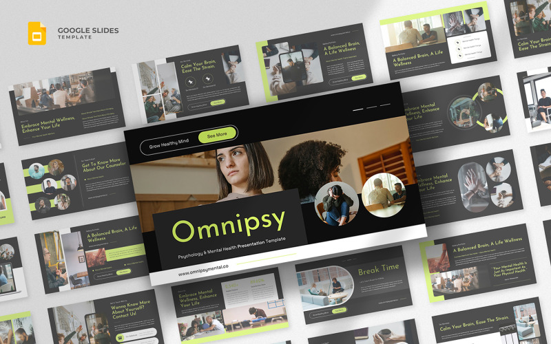 Omnipsy - Modello di presentazioni Google sulla salute mentale