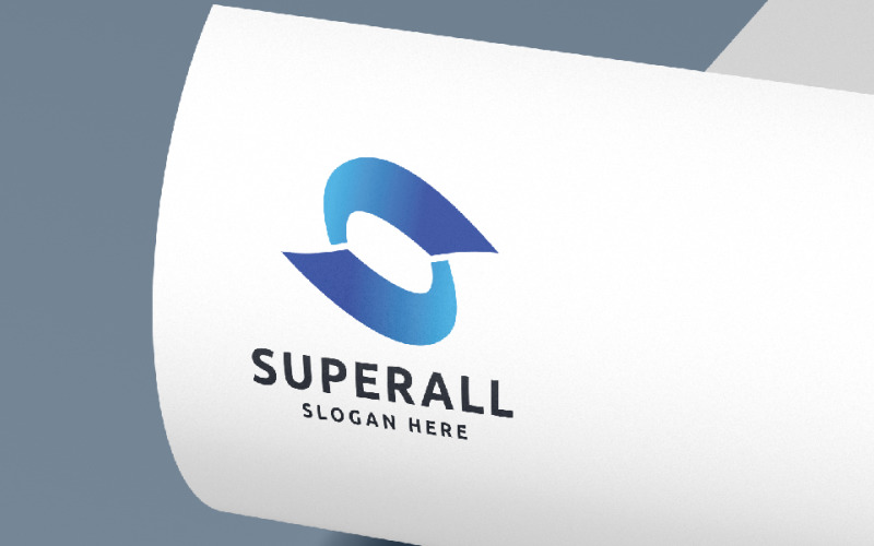 Temperatura del logotipo de la letra S de Superall