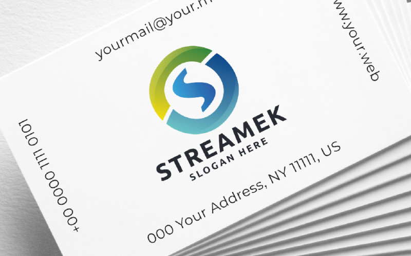 Temporizador del logotipo de la letra S de Streamek