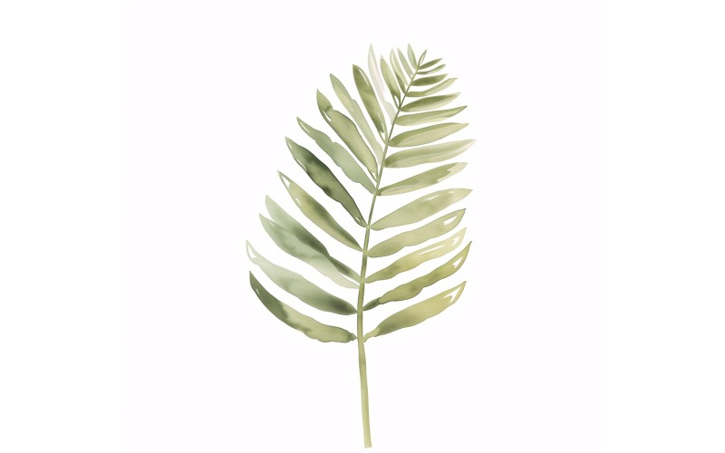 Norfolk Leaves akvarellmålning 1