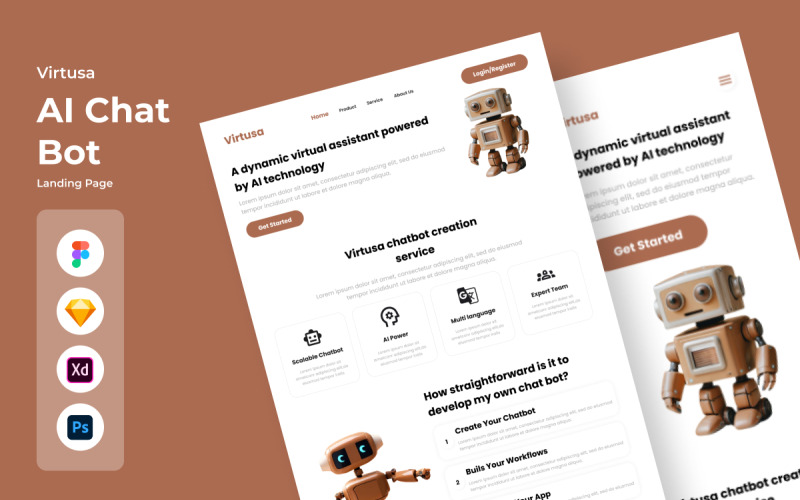 Virtusa - Ai Chat Bot Landing Page V1