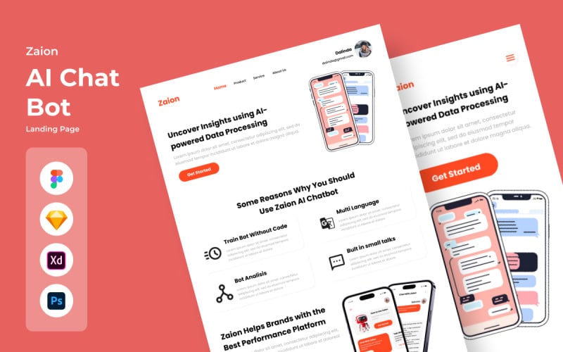 Zaion - Ai Chat Bot Landing Page V2