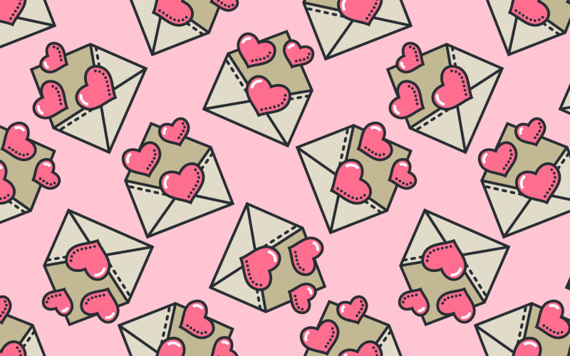 Modèles sans couture pour la Saint-Valentin