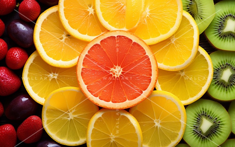Ploché ležení pozadí citrusových plodů 63