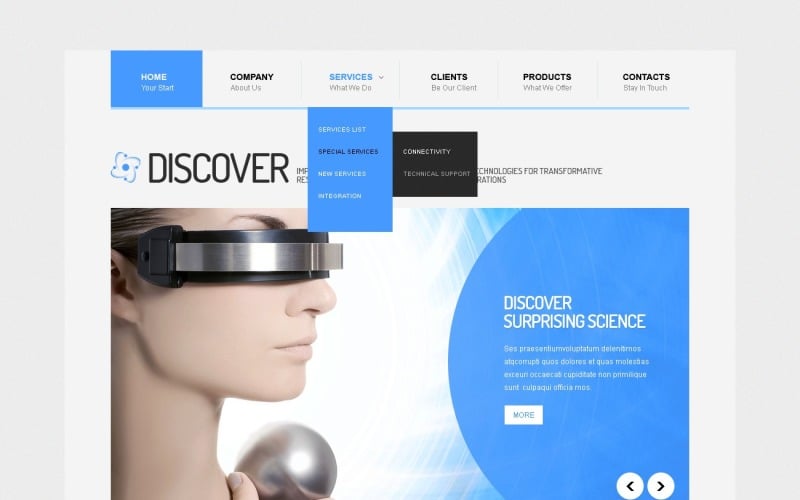 Шаблон Drupal для Sterile Science Lab