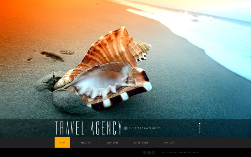 Website-Vorlage für Reisebüros