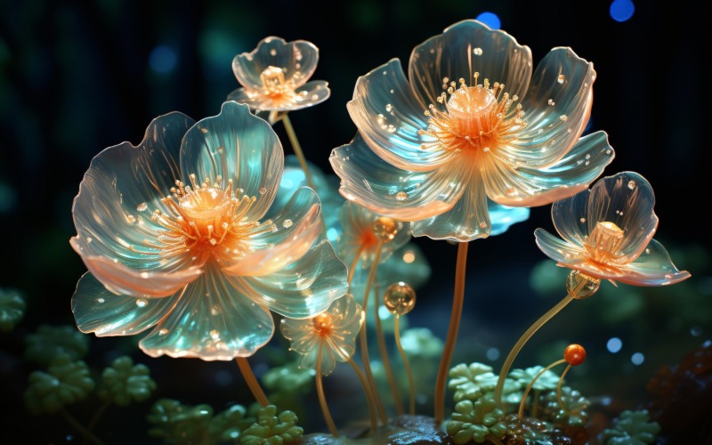 Anemone di mare Scena subacquea luminosa 97