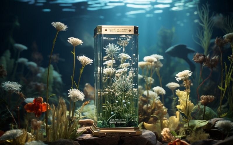 Красочное подводное растение Морской анемон, сцена 80