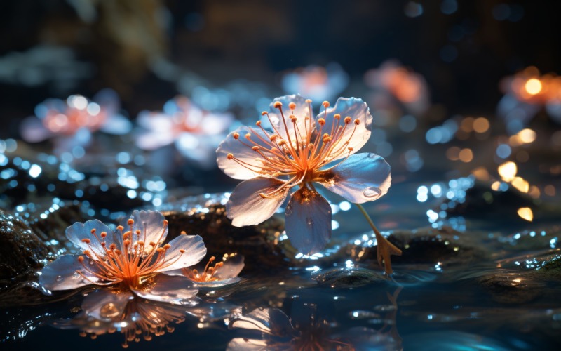 Onderwater kristallen bloemen plant Wallpaper 20