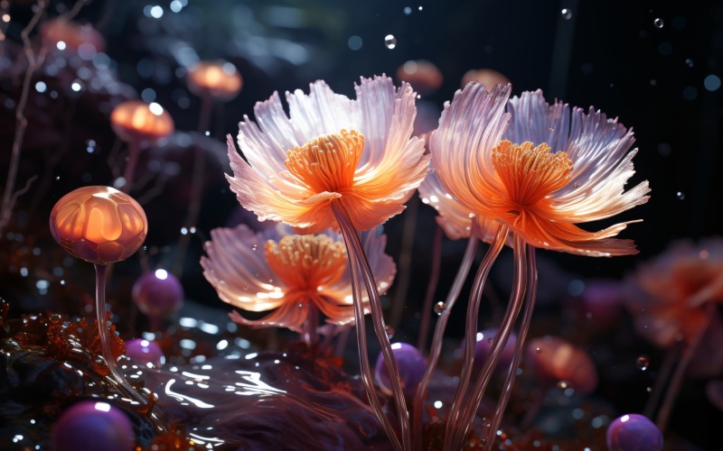 Podvodní křišťálové květiny rostlina Tapeta 84