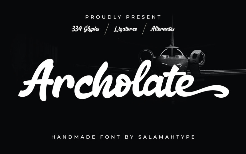 Archolate: carattere Bold Script