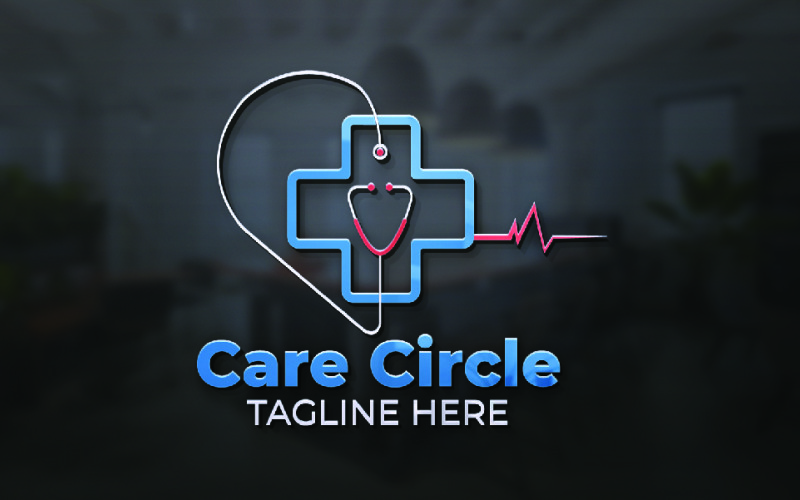 Care Circle Health Logotypmall för Wellness & Health Brands