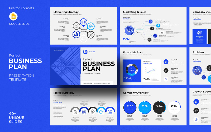 Ідеальний бізнес-план Google Slide Template