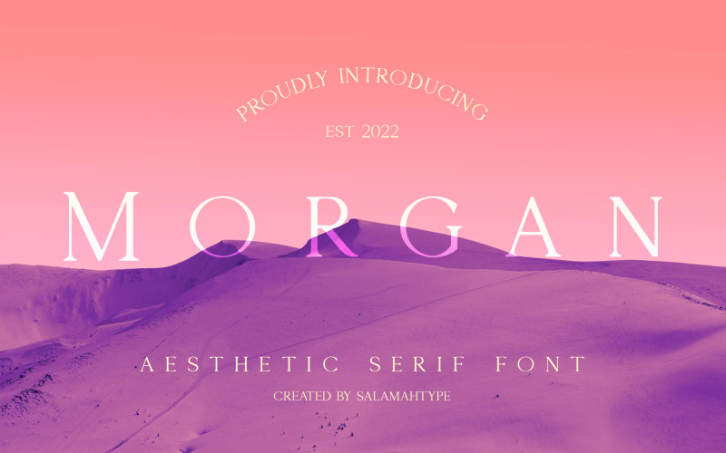 Morgan: carattere serif elegante