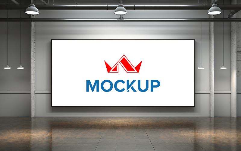 Smart tv screen mockup psd