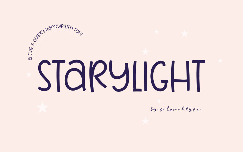 Starylight – Niedliche, schrullige Handschrift-Schriftart