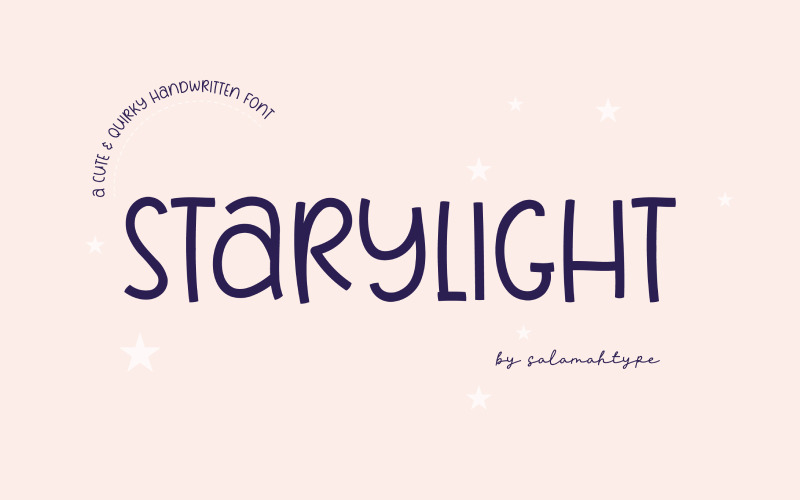 Starylight — urocza, dziwaczna czcionka pisma ręcznego