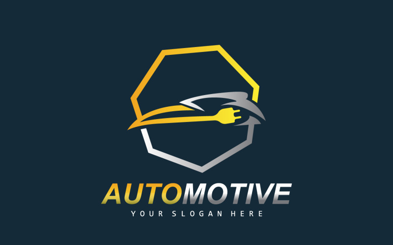 Auto Logo Automotive Reparatie Vector Design V10