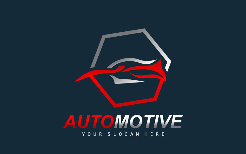 Logo auto riparazione automobilistica disegno vettoriale V8