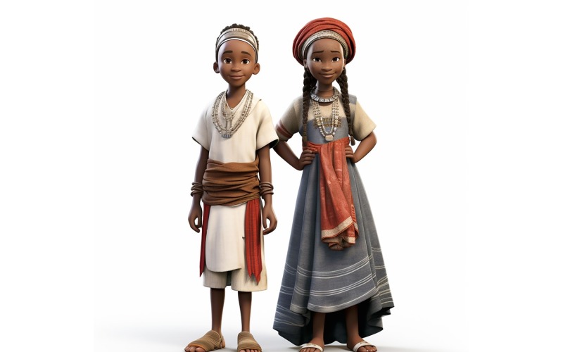 Světový pár Boy & Girl Závody v tradičním kulturním oděvu 22