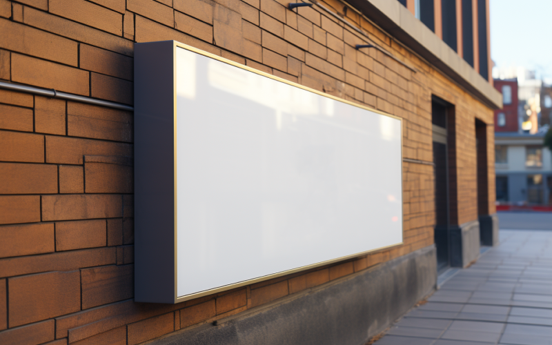 Kommersiell byggnad Fascia Signboard Mockup 359