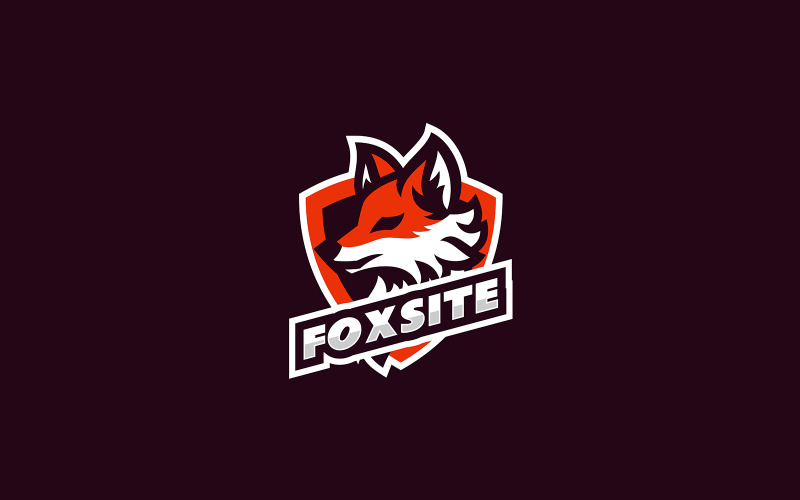 Сайт Fox E-Sport и спортивный логотип