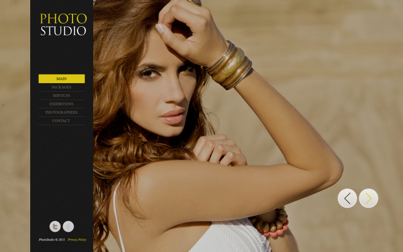фотостудия шаблон фотогалереи